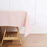 70"x70" Blush Square Polyester Table Overlay