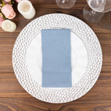 20 Pack | Dusty Blue Soft Linen-Feel Airlaid Paper Dinner Napkins