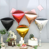 3 Pack | 16inch Shiny Gold 4D Diamond Self-Sealing Reusable Foil Balloon