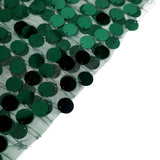 5 Pack | Hunter Emerald Green Big Payette Sequin Round Chair Sashes