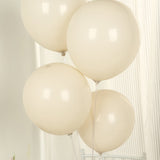 50 Pack Matte Pastel Beige Biodegradable Balloons 12inch, Round Eco-friendly