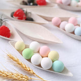 24 Pack | 5inch Mini Boat Shaped Wheat Straw Fiber Dessert Plates