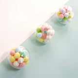 12 Pack | Clear Fillable Party Favor Gift Ornament Balls, Candy Box Containers - 3Inch