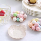 24 Pack | 3.5inch Mini Sea Shell Natural Wheat Straw Fiber Dessert Plates