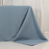 90x132inch Dusty Blue Seamless Premium Polyester Rectangular Tablecloth - 220GSM for 6 Foot Table