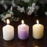 12 Pack | 2inch Ivory Votive Candles, Mini Multi-Purpose Candle Decor