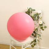 5 Pack Large Matte Pastel Pink Biodegradable Balloons, 36inch Round Eco-friendly