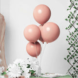 25 Pack | 10inch Matte Dusty Rose Double Stuffed Prepacked Latex Balloons