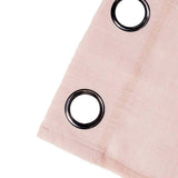 Handmade Blush Faux Linen Curtains 52x64 inches Curtain Panels With Chrome Grommets - Rose Gold