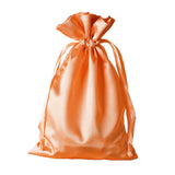 60 Pack 6x9inch Peach Satin Wedding Party Favor Bags, Drawstring Pouch Gift Bags#whtbkgd
