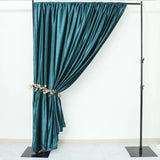 8feet Peacock Teal Premium Velvet Backdrop Stand Curtain Panel Drape