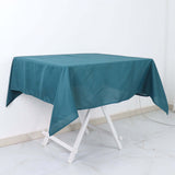 Peacock Teal Polyester Square Tablecloth 54"x54"