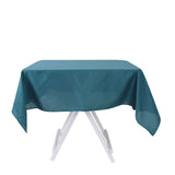 Peacock Teal Polyester Square Tablecloth 54"x54"