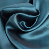 10 Yards x 54inch Peacock Teal Satin Fabric Bolt