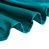 60"x126" Peacock Teal Satin Rectangular Tablecloth