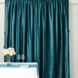 8feet Peacock Teal Premium Velvet Backdrop Stand Curtain Panel Drape