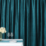 8feet Peacock Teal Premium Velvet Backdrop Stand Curtain Panel Drape