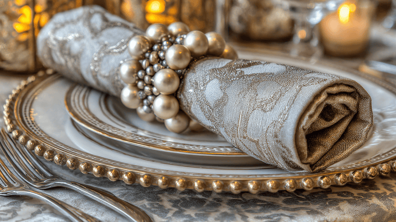 Pearl Metallic Accents Gatsby Glam NYE