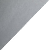 Silver Rectangle Plastic Table Cover, 54inchx108inch PVC Disposable Tablecloth