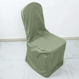 10 Pack Dusty Sage Green Polyester Banquet Chair Cover