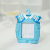 Cute 4inch Newborn Baby Boy Blue Clothes Resin Party Favors Picture Frame, Baby Shower Gender