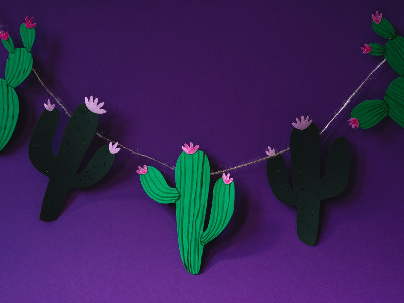 cinco de mayo cactus garland