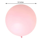 2 Pack | 32inch Large Matte Pastel Blush Helium or Air Latex Balloons