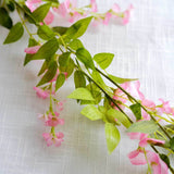 2 Pack 6ft Pink Artificial Wisteria Flower Garland Hanging Vines