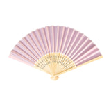 5 Pack Pink Asian Silk Folding Fans Party Favors, Oriental Folding Fan Favors