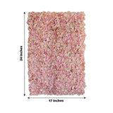 11 Sq ft. | Pink / Cream UV Protected Hydrangea Flower Wall Mat Backdrop