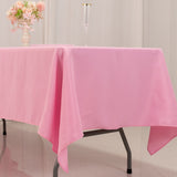 Premium Polyester 60"x102" Rectangle Tablecloth Pink - Durable 220GSM Wrinkle-Resistant Table Cover