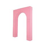 7ft Pink Spandex Backdrop Stand Cover for Rectangular Arc de Triomphe Metal Stand, Stretch Fitted