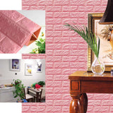 10 Pack | White Foam Brick Peel And Stick 3D Wall Tile Panels - Covers 58sq.ft