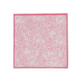 25 Pack White Pink 2-Ply Paper Beverage Napkins in French Toile Print#whtbkgd