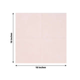 Blush Rose Gold Soft Linen-Feel Airlaid Paper Cocktail Napkins, Highly Absorbent Disposable