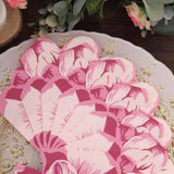 20 Pack Pink Peony Flower Shaped 2-Ply Paper Beverage Napkins For Wedding Shower