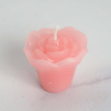 12 Pack | 1inch Pink Mini Rose Flower Floating Candles Wedding Vase Fillers