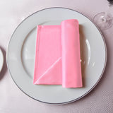 5 Pack Pink Lamour Satin Napkins - 20x20inch