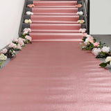 3ftx50ft Rose Gold Sparkle Glitter Wedding Aisle Runner, Non-Woven Red Carpet Runner Prom, Hollywood