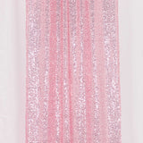 2 Pack Pink Sequin Event Curtain Drapes with Rod Pockets, Seamless Backdrop#whtbkgd