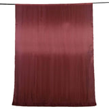 8ftx10ft Burgundy Satin Formal Event Backdrop Drape, Window Curtain Panel