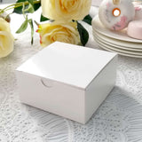 100 Pack | 4inch x 4inch x 2inch White Cake Cupcake Party Favor Gift Boxes, DIY