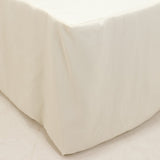 6ft Fire Retardant Ivory Fitted Tablecloth, Premium Polyester Rectangular Table Cover 72inch