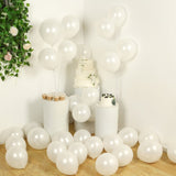 50 Pack White Biodegradable Balloons, 12 Thickened Extra Strong Eco-friendly Latex