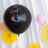 24inch Gender Reveal Pink Confetti Filled Boy Or Girl Print Latex Balloon