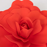 4 Pack | 16inch Large Red Real Touch Artificial Foam DIY Craft Roses