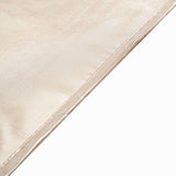 60x60 Beige Seamless Square Satin Tablecloth Overlay