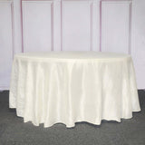 120inch Ivory Accordion Crinkle Taffeta Round Tablecloth