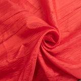 120inch Red Accordion Crinkle Taffeta Round Tablecloth