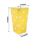 36 Pack | 4inch White / Gold Design Mini Paper Popcorn Boxes